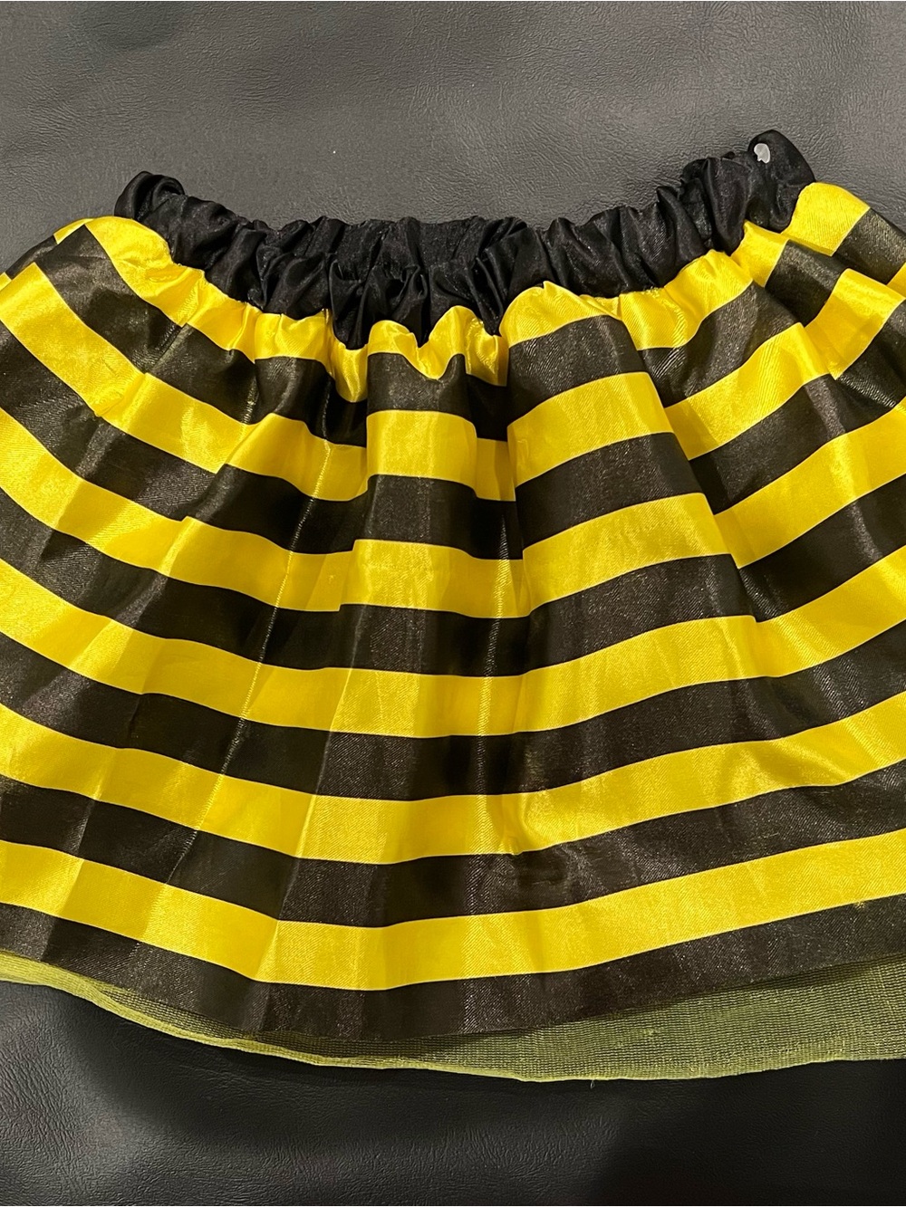 Yellow and Black Striped Skirt